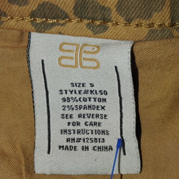 KLIQUE B. LEOPARD PRINT SKINNY JEAN 5 - Picture 9 of 9